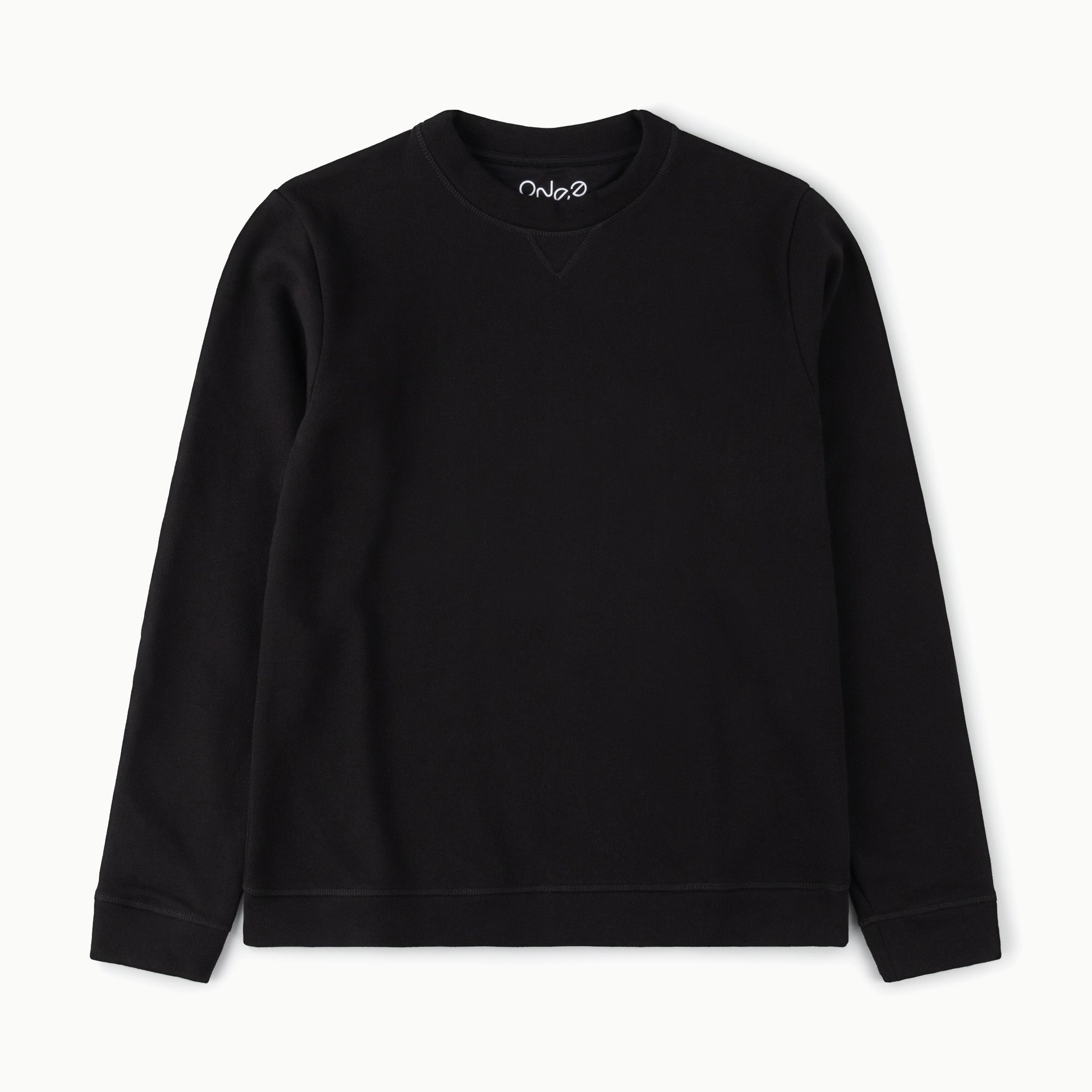 unisex black organic cotton sweatshirt
