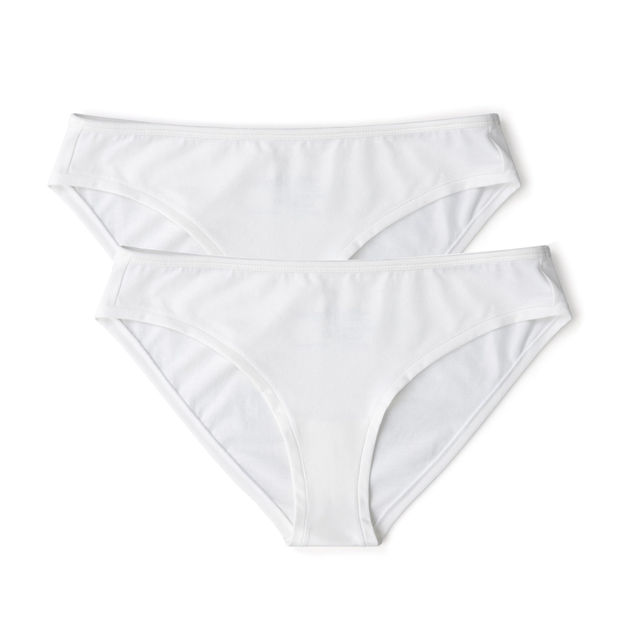 ladies briefs organic white cotton biodegradable recycled multipack
