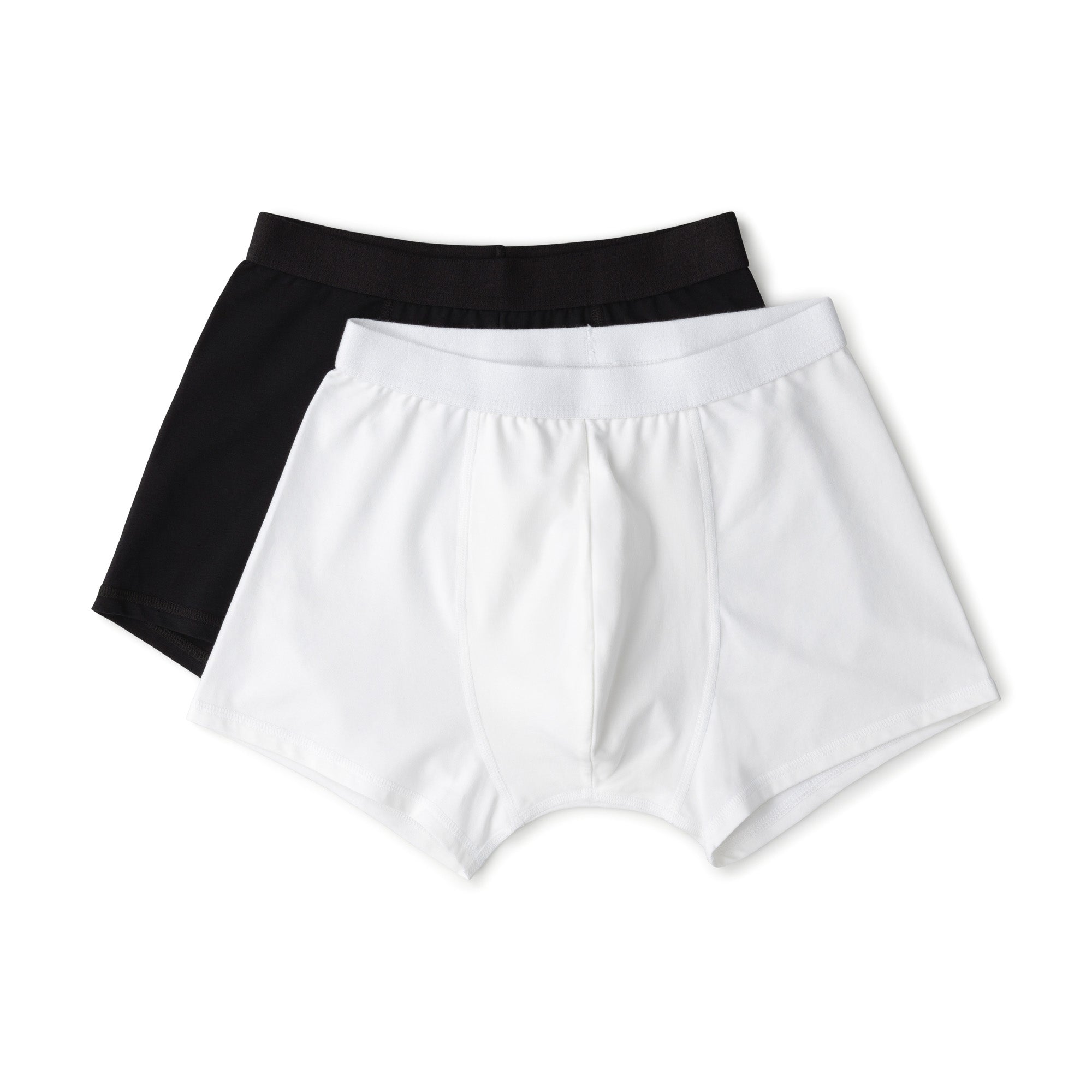 2 pack of white full briefs in organic cotton