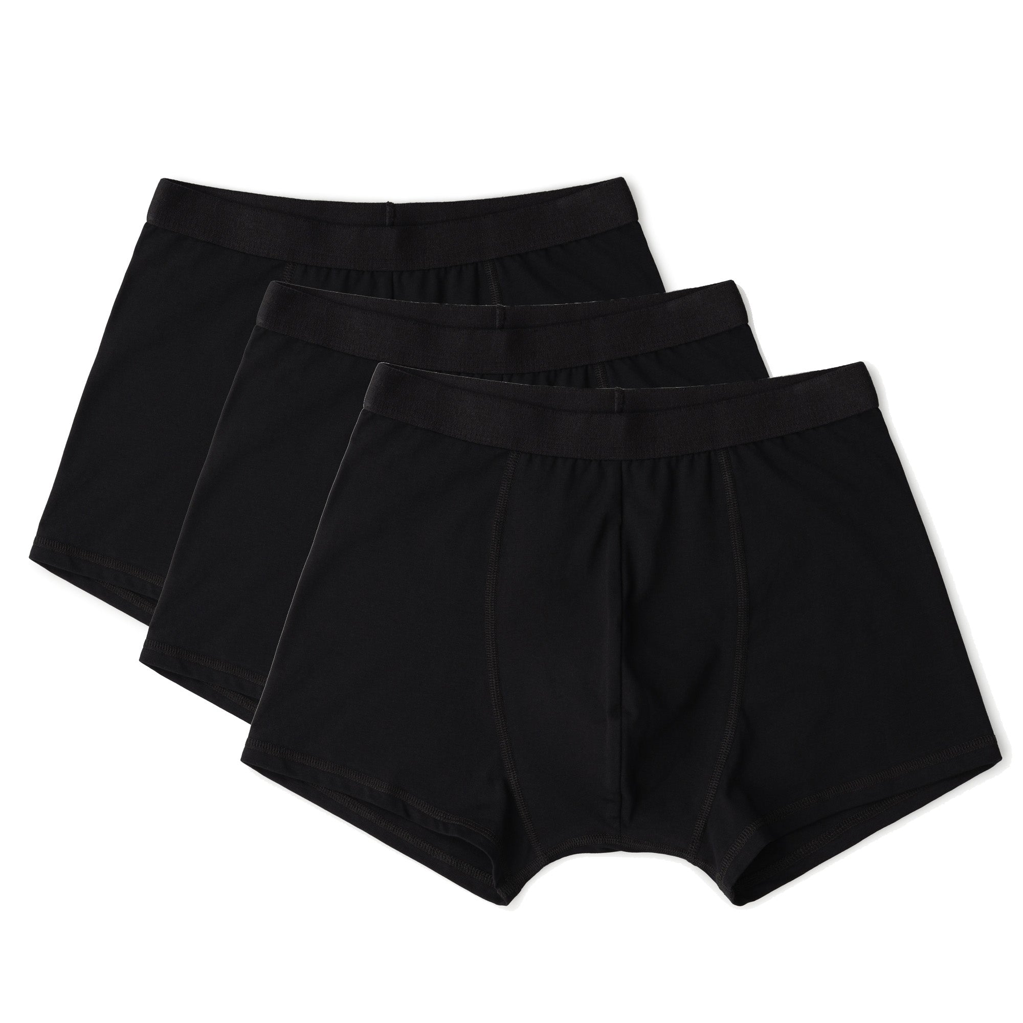 Black Organic & Recycled cotton Boxer Briefs 3 pack