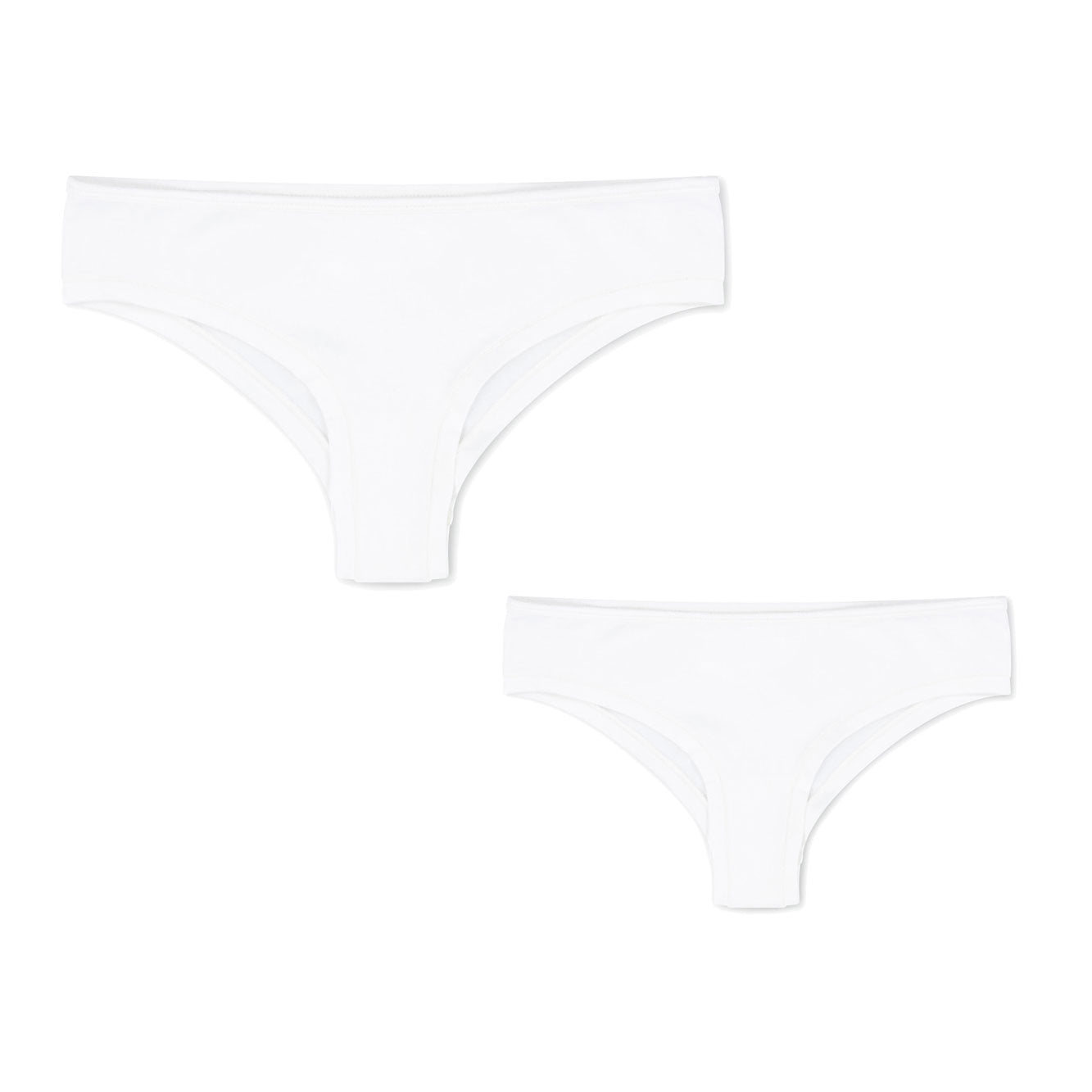 white ladies underwear, everyday cheeky fit briefs, first fit promise 2 pack